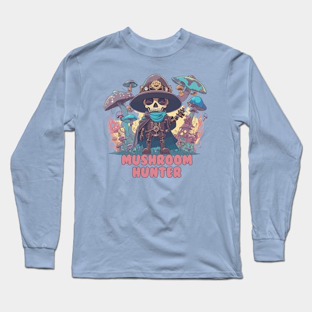 Mushroom Hunter Long Sleeve T-Shirt by CoySoup